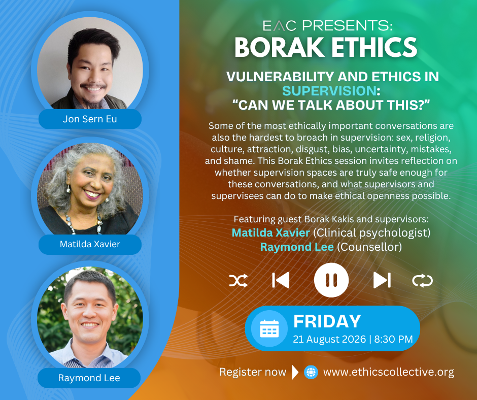 Borak Ethics promo: Vulnerability and Ethics in Supervision session
