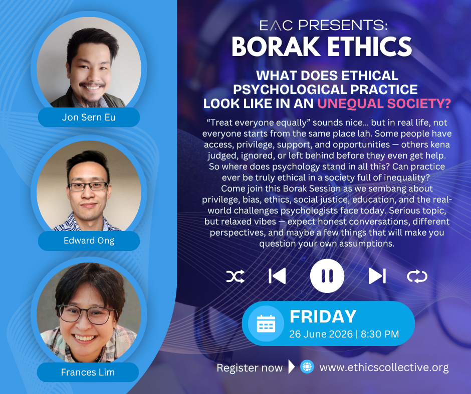 Borak Ethics promo: What does ethical psychological practice look like in an unequal society, 26 June 2026